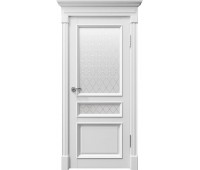Дверь межкомнатная Римини (Rimini) 80003 белый серена остекленная