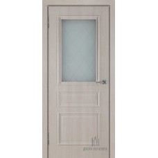 Дверь межкомнатная Римини Крем Остекленная