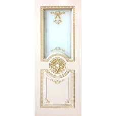 Дверь межкомнатная Версаль Эмаль белая Остекленная