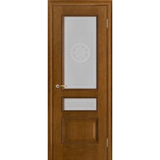 Дверь межкомнатная Вена Версаче Античный дуб Остекленная