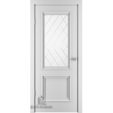Дверь межкомнатная Бергамо 4 эмаль белая (ral 9003) 