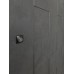 Дверь входная Quadro, цвет бетон графит темный 10 мм, панель - quadro цвет меламин белый